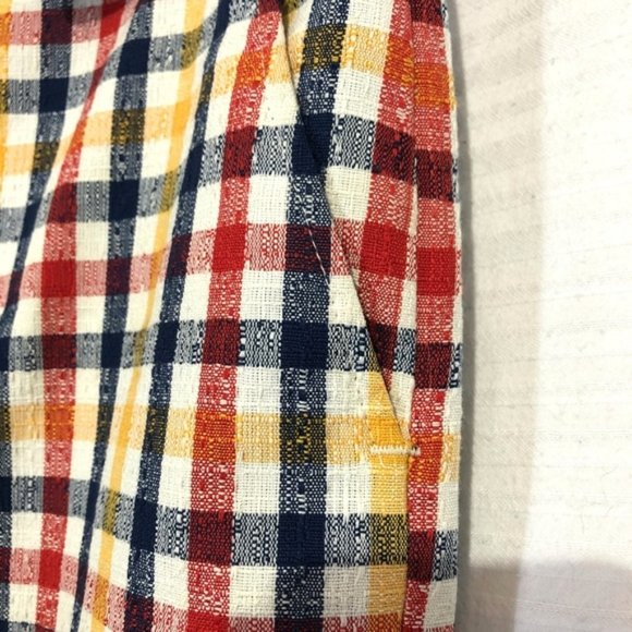 HAGGAR VINTAGE Plaid Wide Leg 70's Pants 32 x 30 - Picture 6 of 8